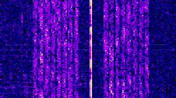 Shortwave radio waterfall view